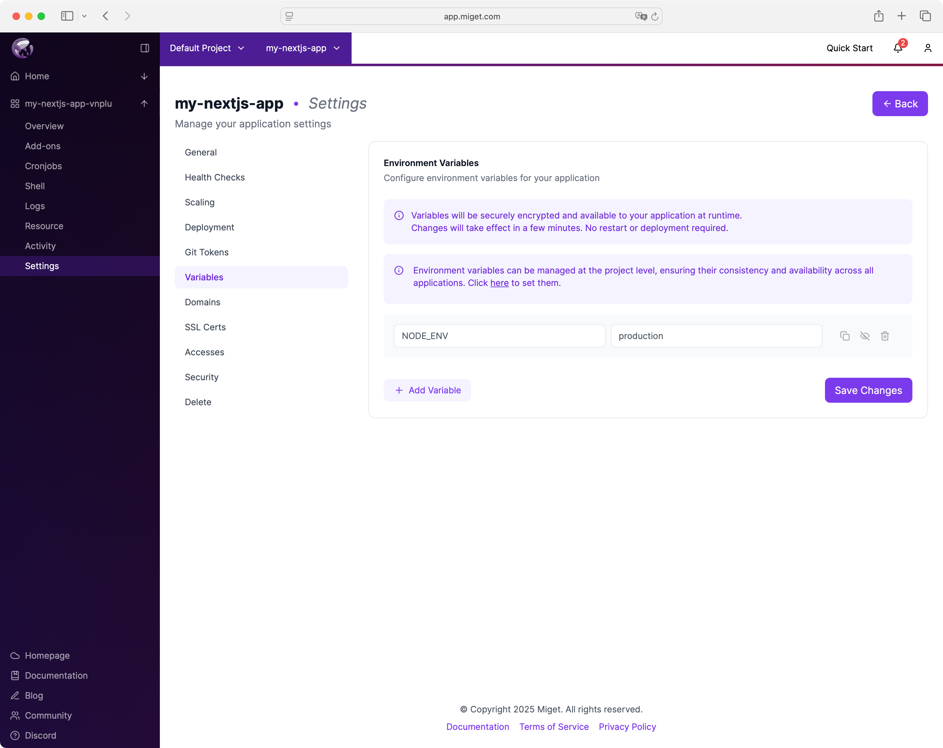 Next.js - add NODE_ENV variable